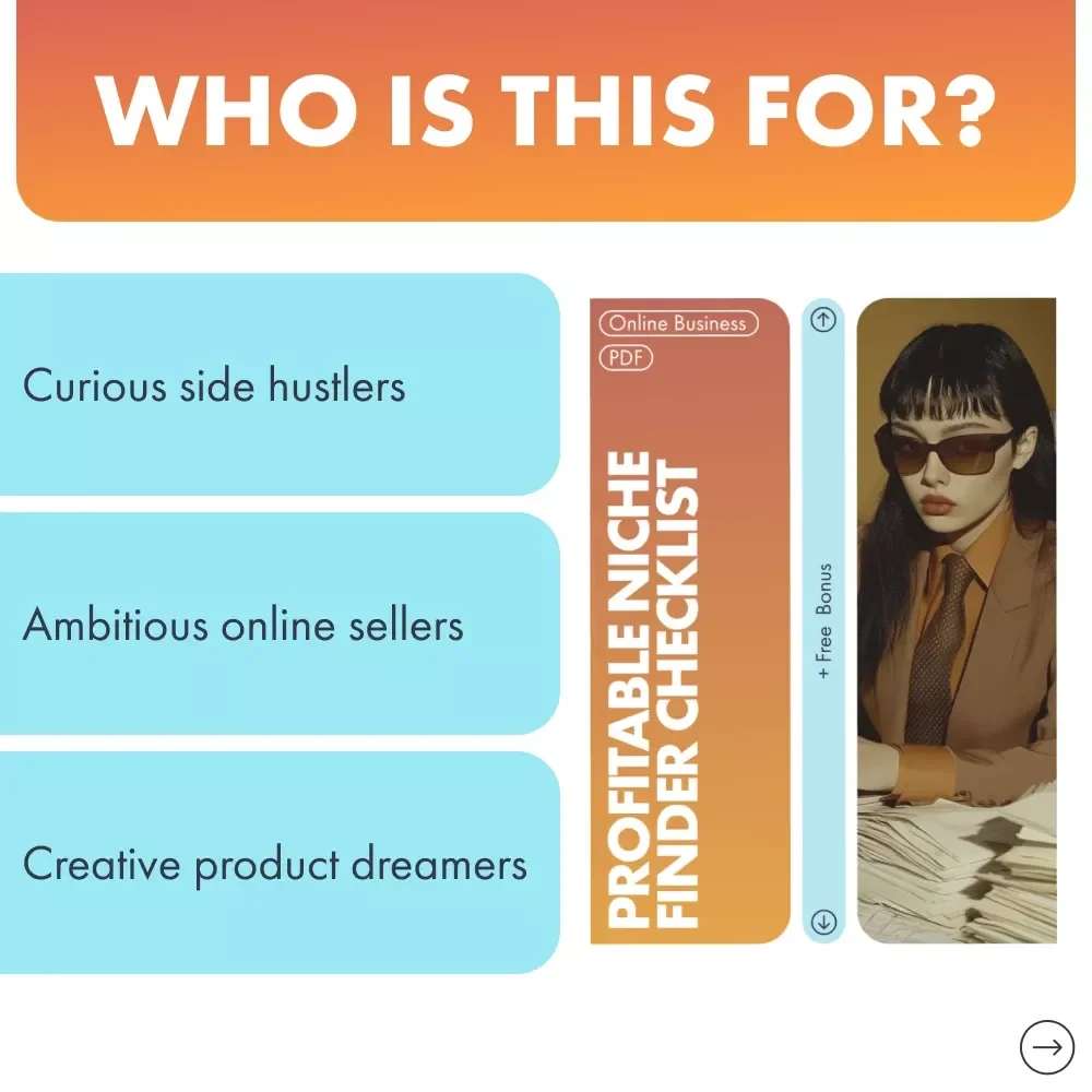 Profitable Niche Finder Checklist | How to Find a Profitable Dropshipping Niche | Digital Download for Ecommerce Entrepreneurs & Online Sellers