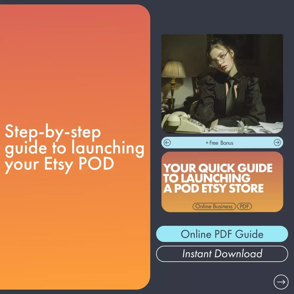 Your Quick Guide to Launching a POD Etsy Store | Learn How to Start a Print on Demand Store on Etsy, Choose Profitable Niches, and Scale Your Sales Fast!