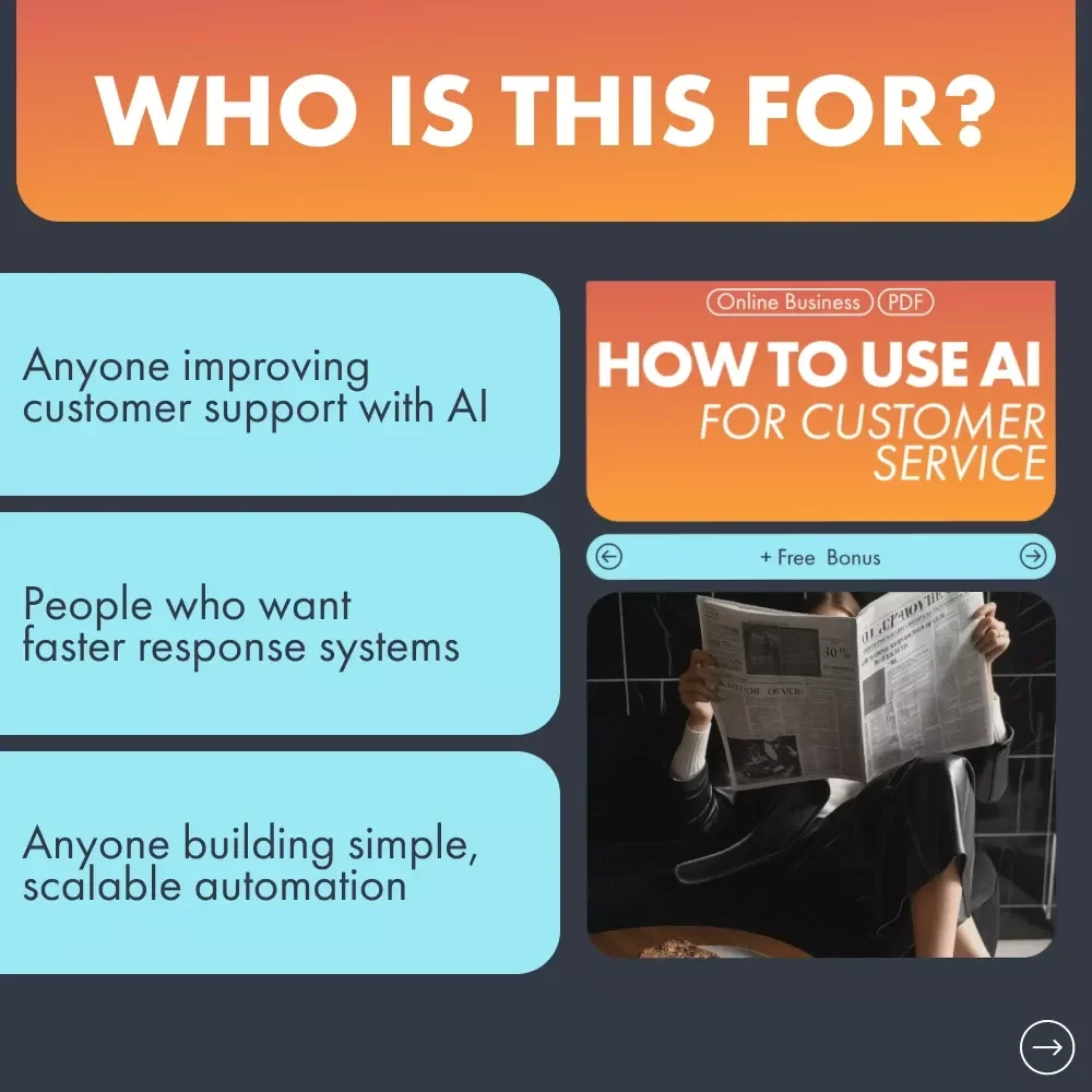 How to Use AI for Customer Service — Complete AI Chatbot Guide for Small Businesses, Entrepreneurs & Ecommerce Owners | ai for customer service chatbot | Digital Download