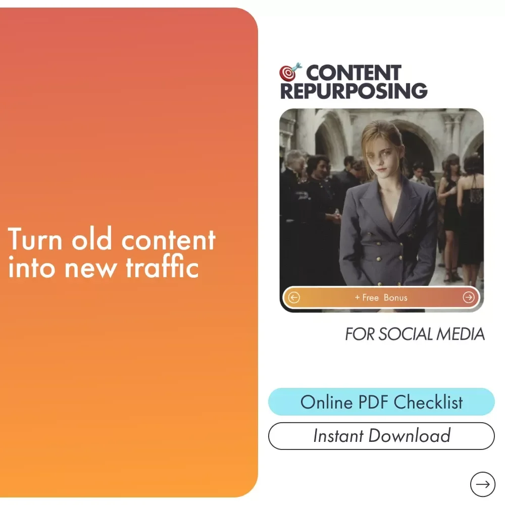 Content Repurposing for Social Media — Digital Checklist for Creators, Marketers & Entrepreneurs | Streamline Your Workflow and Grow Your Reach with Smart content repurposing for social media
