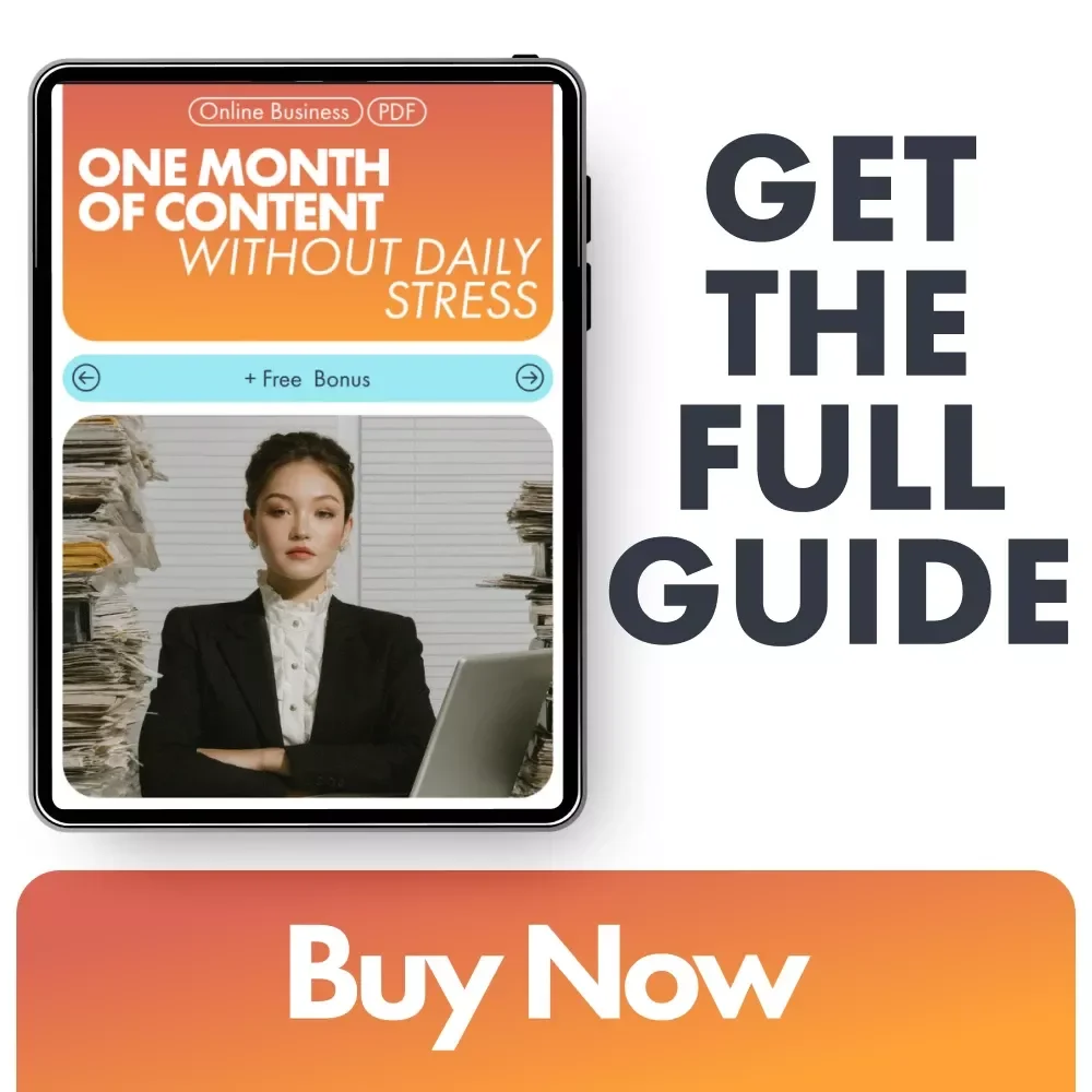 One Month of Content Without Daily Stress: A Simple Guide to Planning Consistent, Stress-Free Social Media Content