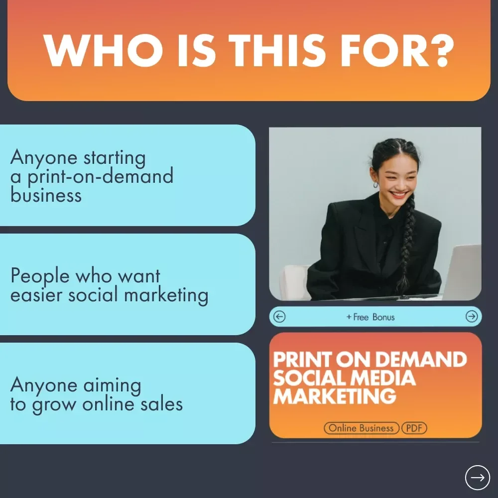 Print on Demand Social Media Marketing Ebook | Digital Download Guide for Creators | POD Social Media Strategy Workbook | print on demand marketing on social media