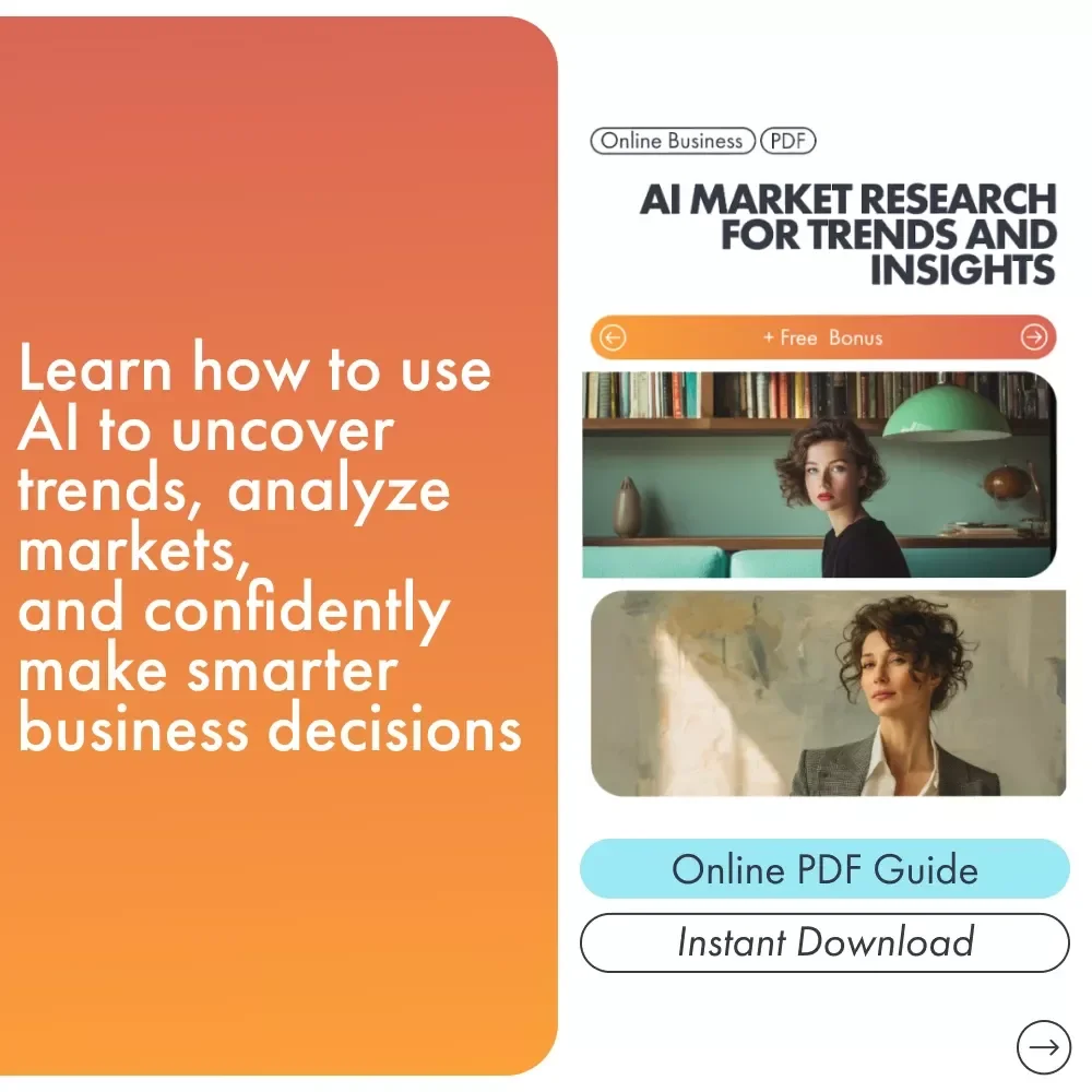 AI Market Research for Trends and Insights — Ebook Guide for Entrepreneurs | Learn how to use ai for market research to Find Winning Niches, Track Trends & Unlock Data-Driven Opportunities