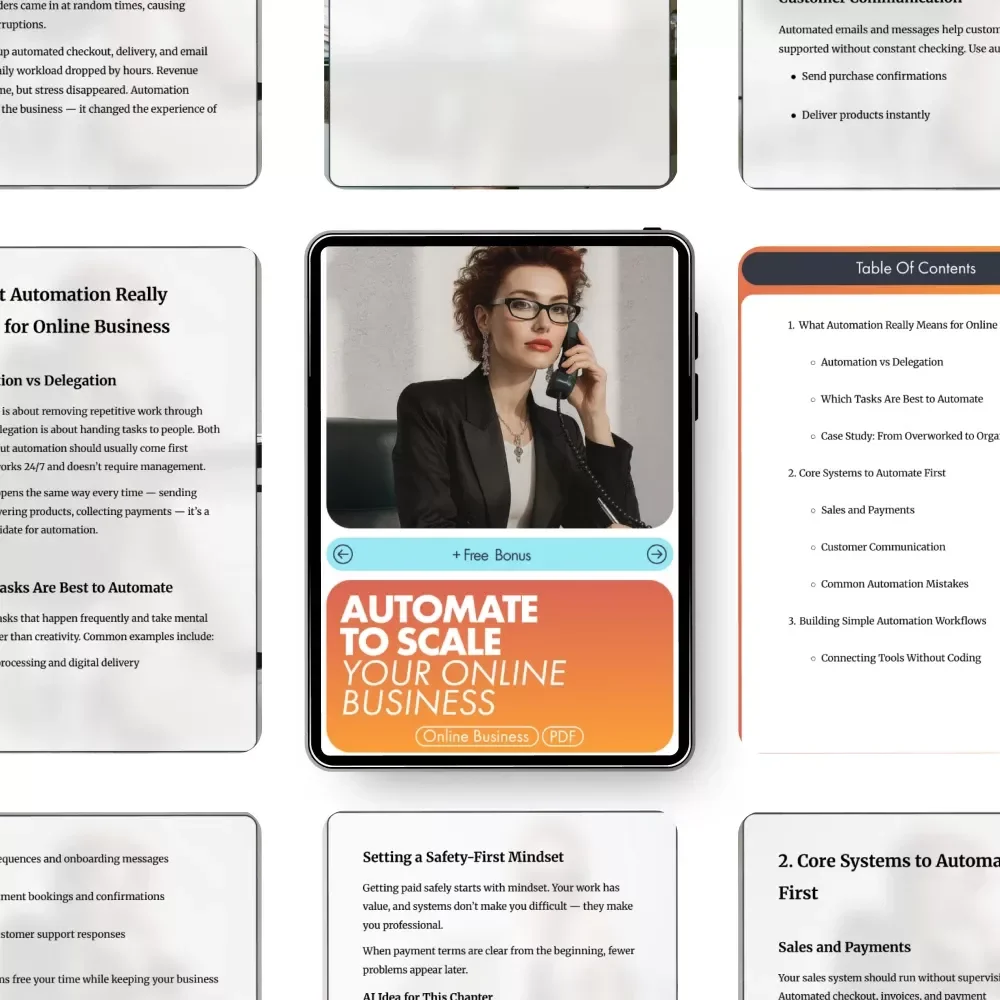 Automate to Scale Your Online Business: The Ultimate Guide for Streamlining Tasks, Boosting Efficiency, and Growing Smarter