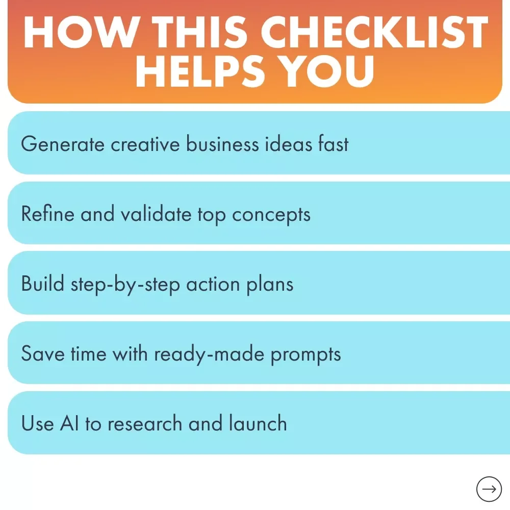 How to Use ChatGPT for Business Ideas | Digital Checklist for Entrepreneurs and Creators | Discover Smart Prompts and Strategies on how to use chatgpt for business ideas