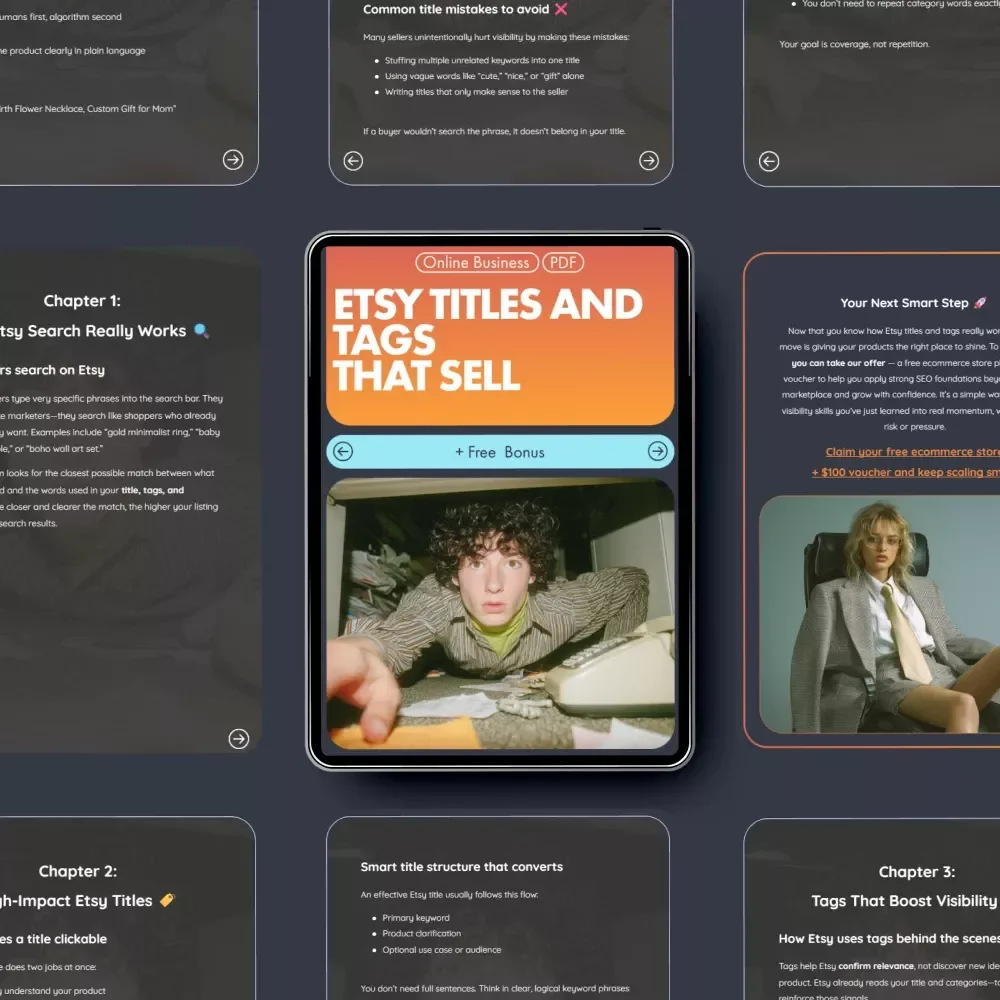 Etsy Titles and Tags That Sell: Master Etsy SEO with High-Impact Titles & Tags