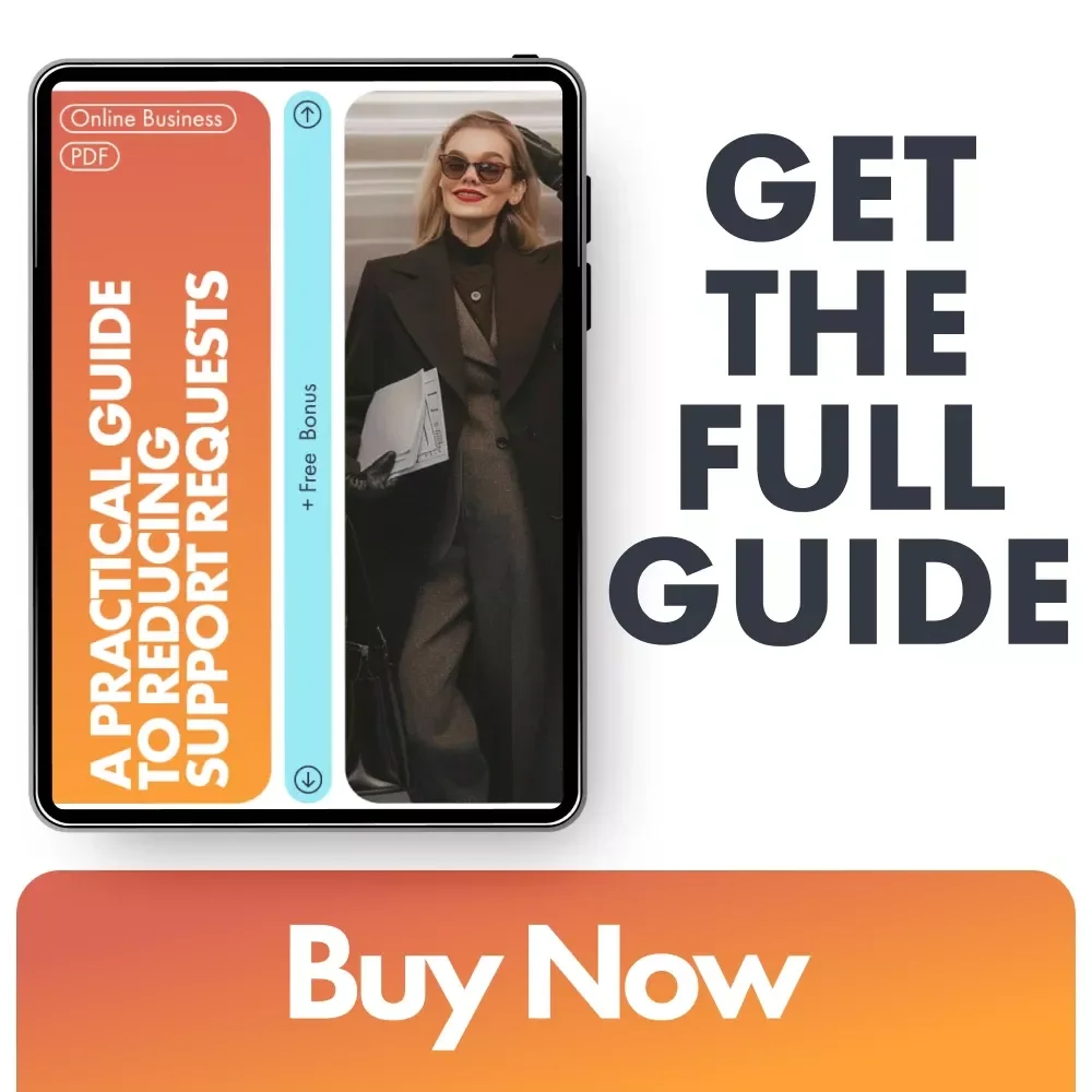 A Practical Guide to Reducing Support Requests | Ebook for Businesses | Customer Service Optimization