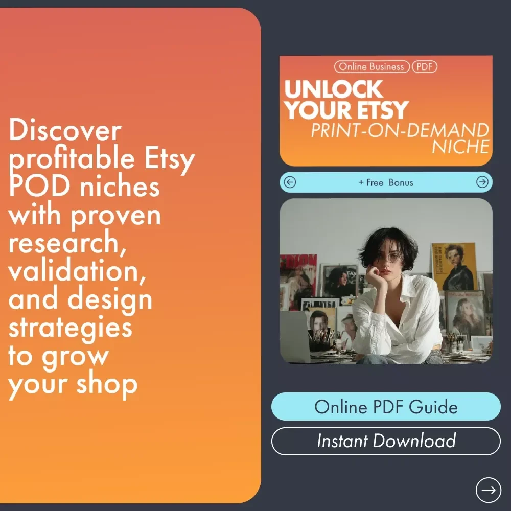 Unlock Your Etsy Print-On-Demand Niche – The Ultimate how to find a print on demand niche on etsy eBook for Beginners & Sellers Ready to Grow