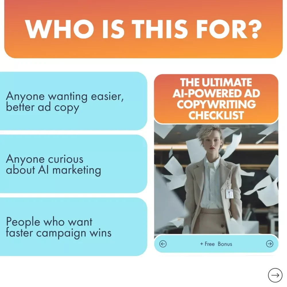 The Ultimate AI-Powered Ad Copywriting Checklist | High-Converting Marketing Template for Entrepreneurs, Coaches & Creators