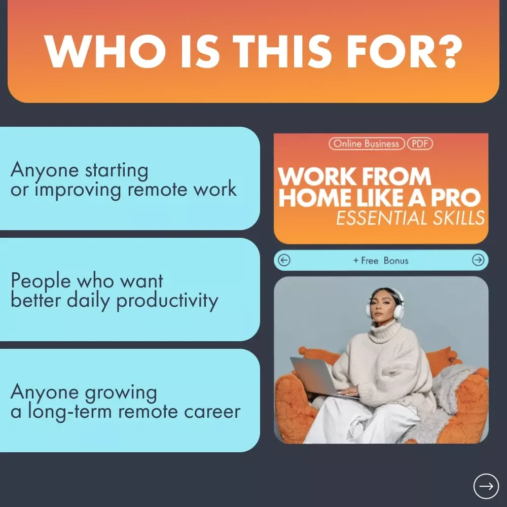 Work From Home Like a Pro: Essential Skills | Remote Success Guide for Beginners | Boost Productivity & Learn the skills needed to work from home