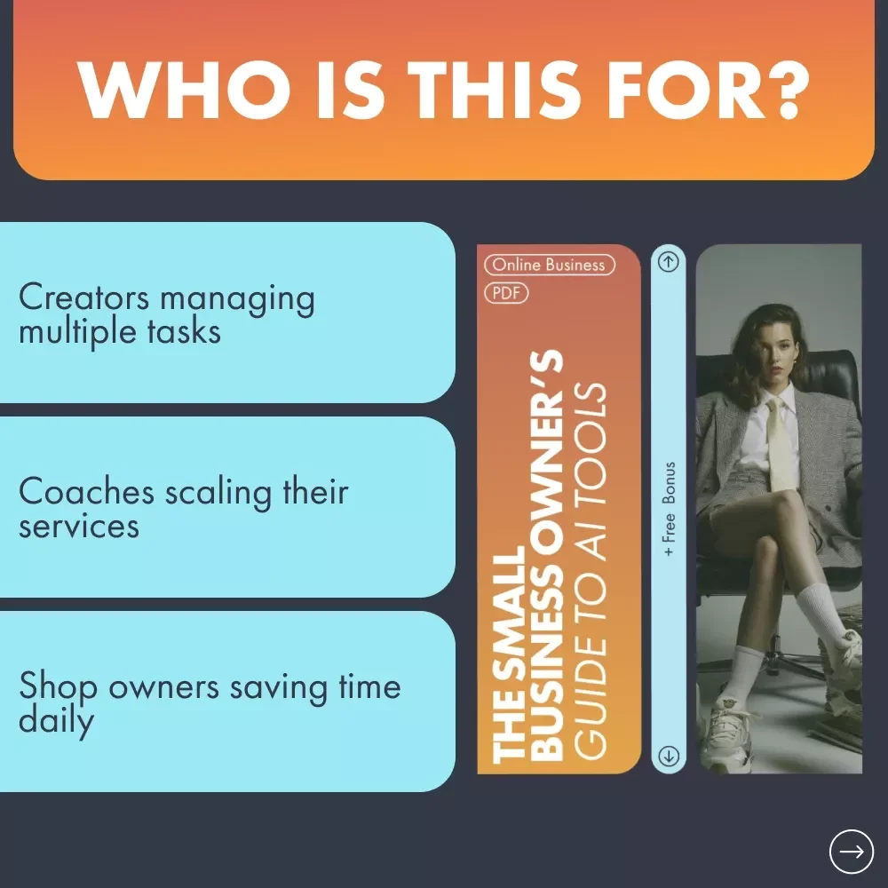 The Small Business Owner’s Guide to AI Tools | Digital eBook for Entrepreneurs and Creators | Discover Easy, Time-Saving ai tools for small business owners to Boost Productivity and Growth