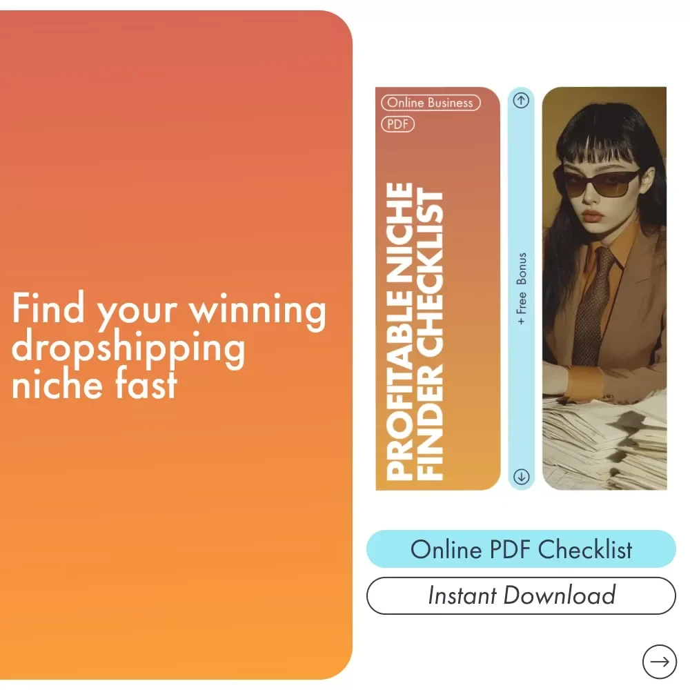 Profitable Niche Finder Checklist | How to Find a Profitable Dropshipping Niche | Digital Download for Ecommerce Entrepreneurs & Online Sellers