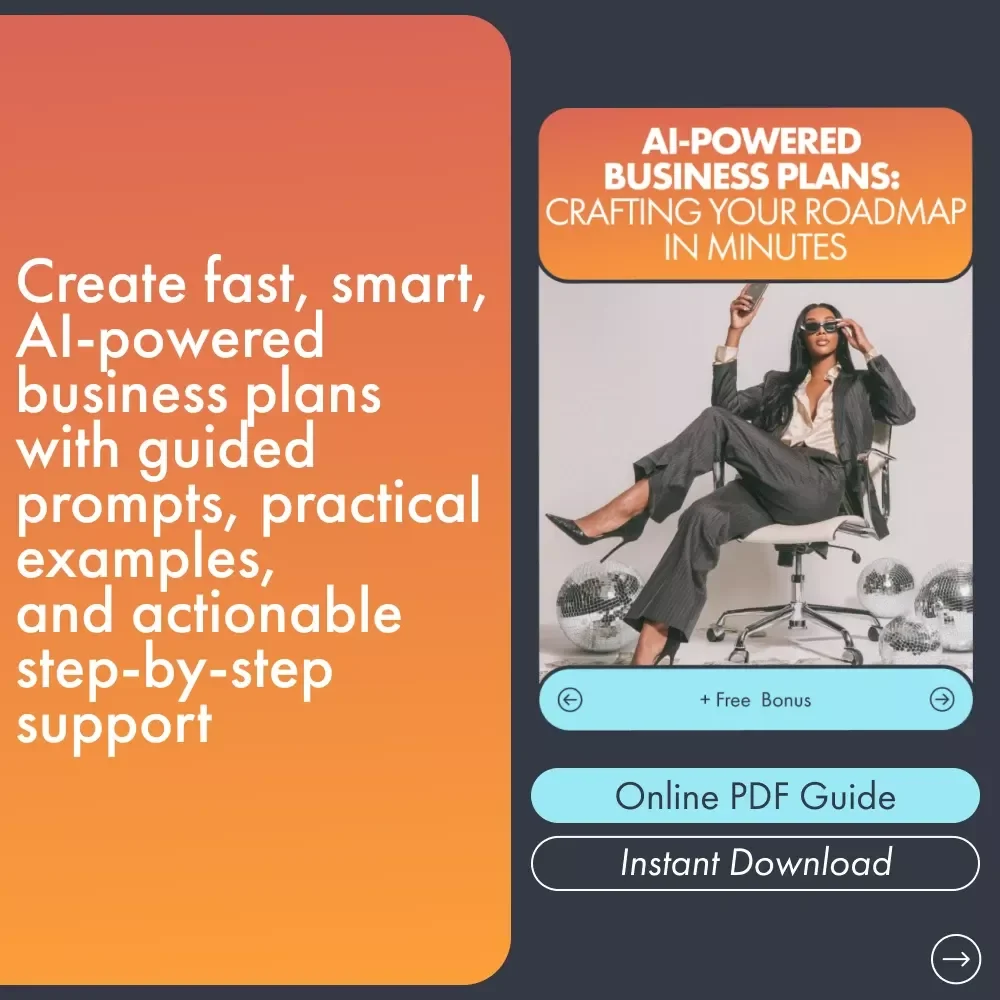 AI-Powered Business Plans: Crafting Your Roadmap in Minutes – Editable Guide for Entrepreneurs | Small Business Toolkit