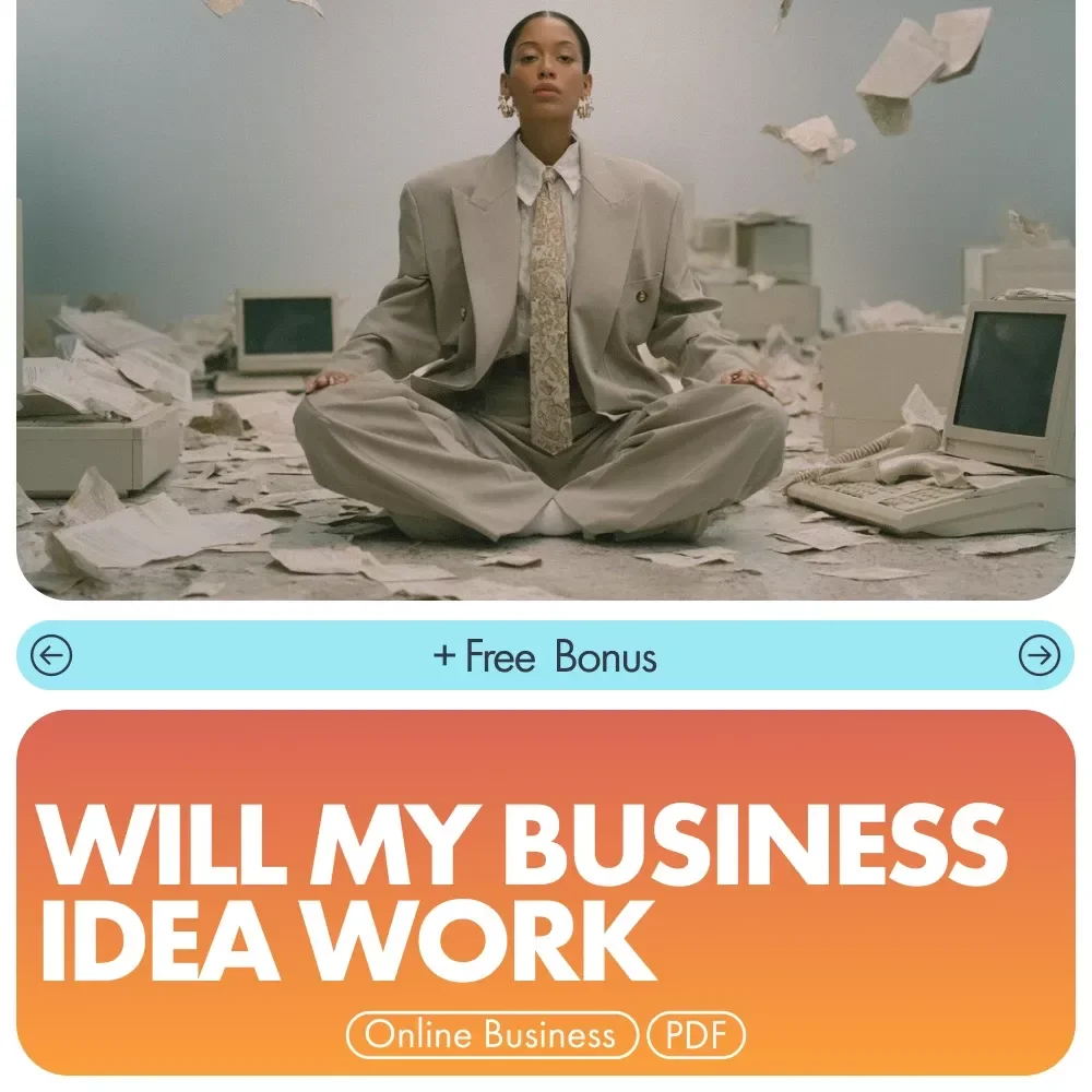 Will My Business Idea Work Checklist | Printable Business Idea Validation Guide | Entrepreneur Startup eBook & Digital Download