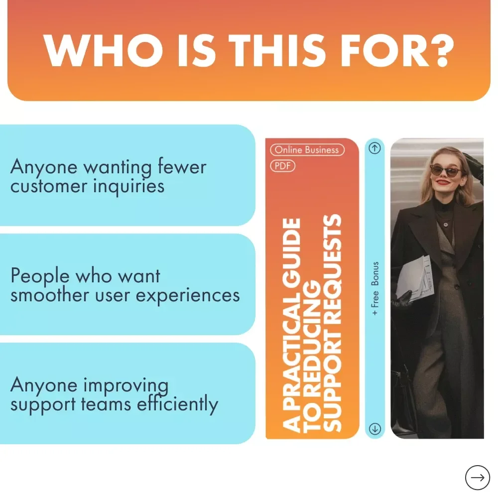 A Practical Guide to Reducing Support Requests | Ebook for Businesses | Customer Service Optimization