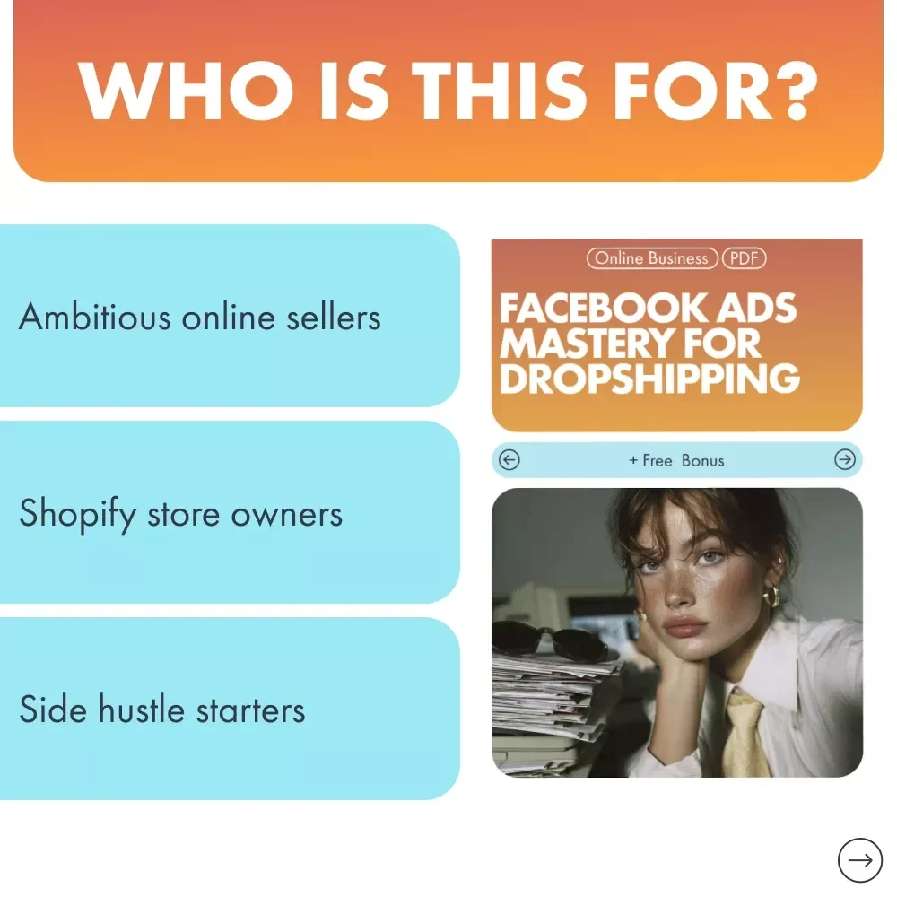 Facebook Ads Mastery for Dropshipping | How to Run Facebook Ads for a Dropshipping Store | Digital eBook for Beginners & Online Sellers