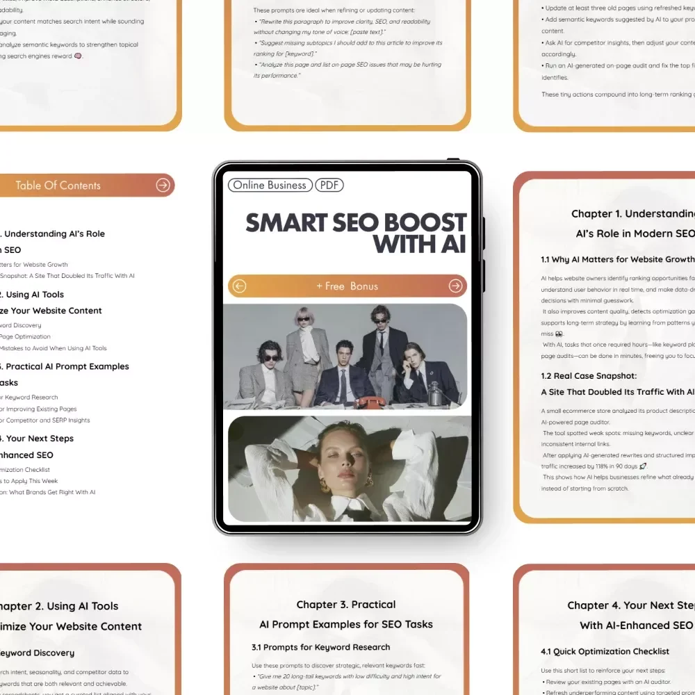 Smart SEO Boost With AI | How to Use AI to Improve Your Website SEO | Digital Guide for Bloggers, Entrepreneurs & Marketers
