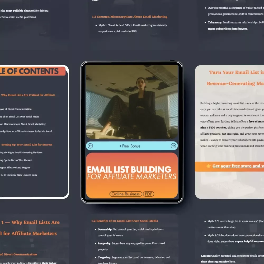 Email List Building for Affiliate Marketers: A Complete Guide to Growing Your Email List and Boosting Affiliate Sales