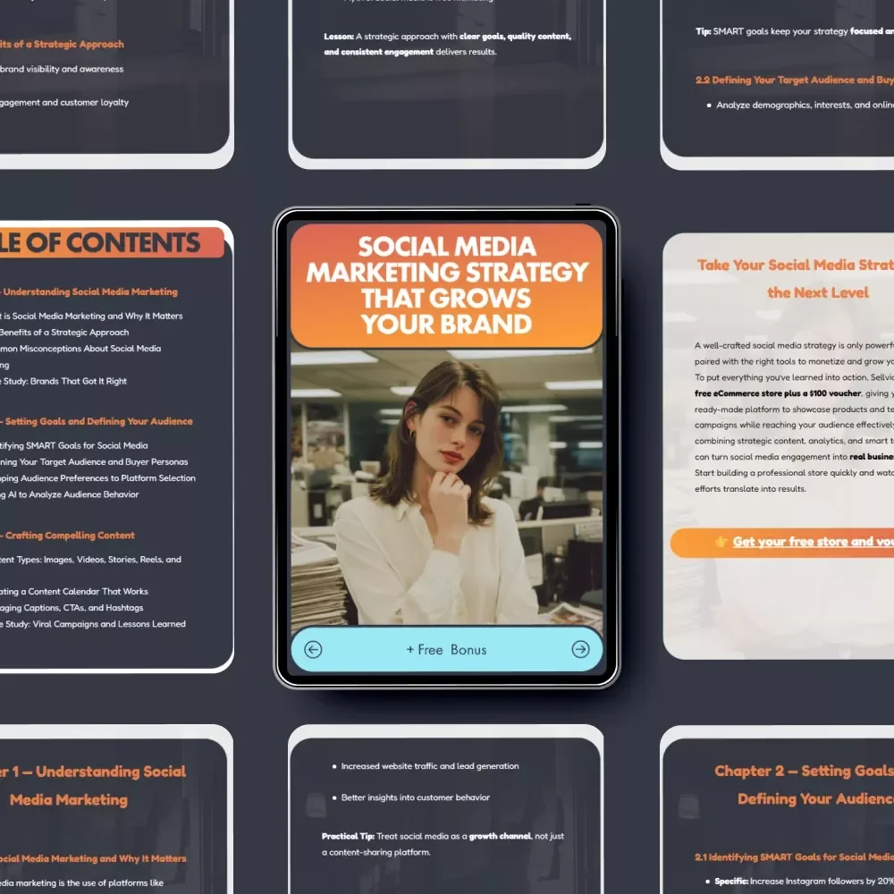 Social Media Marketing Strategy That Grows Brand - eBook Guide for Successful Social Media Marketing