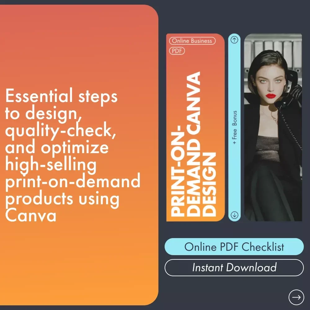 Print-on-Demand Canva Design Checklist | POD Design Guide for Beginners | How to Design for Print on Demand with Canva | Etsy Seller Toolkit