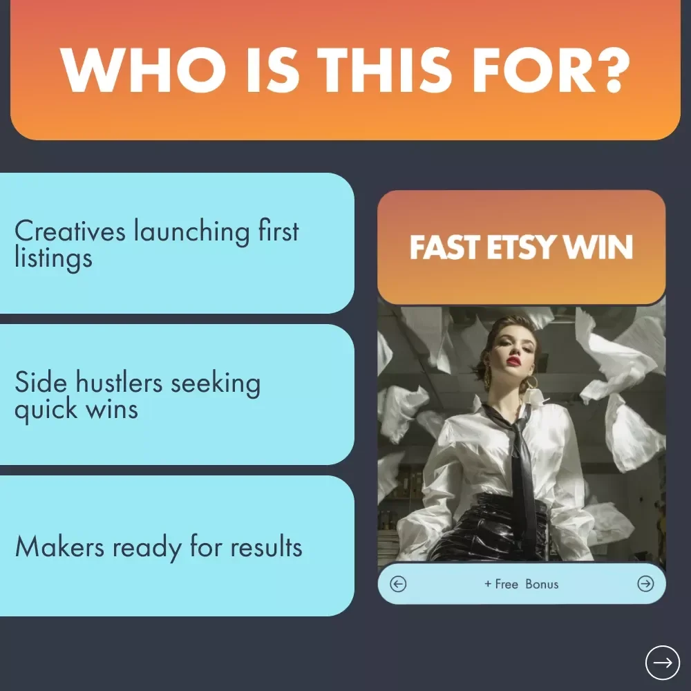Fast Etsy Win | Step-by-Step Guide on How to Get Your First Sale on Etsy Fast and Build Momentum for New Sellers