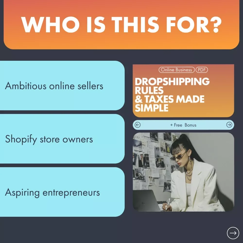 Dropshipping Rules & Taxes Made Simple | Dropshipping Legal Requirements and Taxes Explained | Digital eBook for Online Sellers & Entrepreneurs