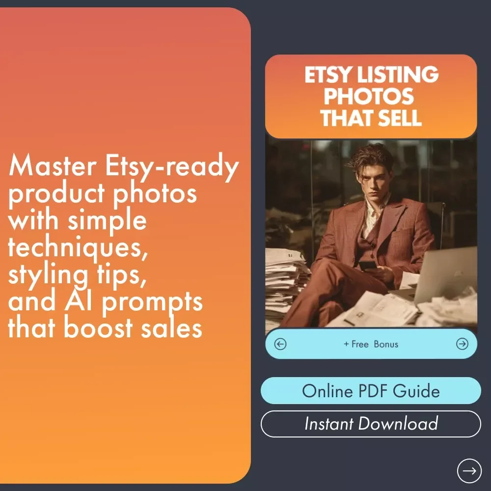 Etsy Listing Photos That Sell – The Ultimate Ebook Guide to Boost Clicks and Create High-Converting Product Images