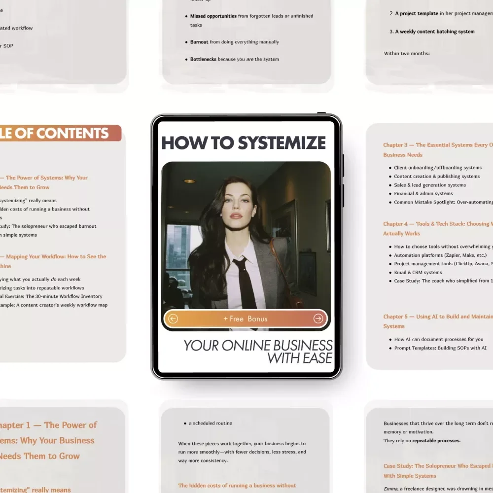 How to Systemize Your Online Business With Ease | Digital eBook for Entrepreneurs, Coaches, and Creators | Simplify, Automate, and Scale Using Proven Systems and AI | Learn how to systemize your online business