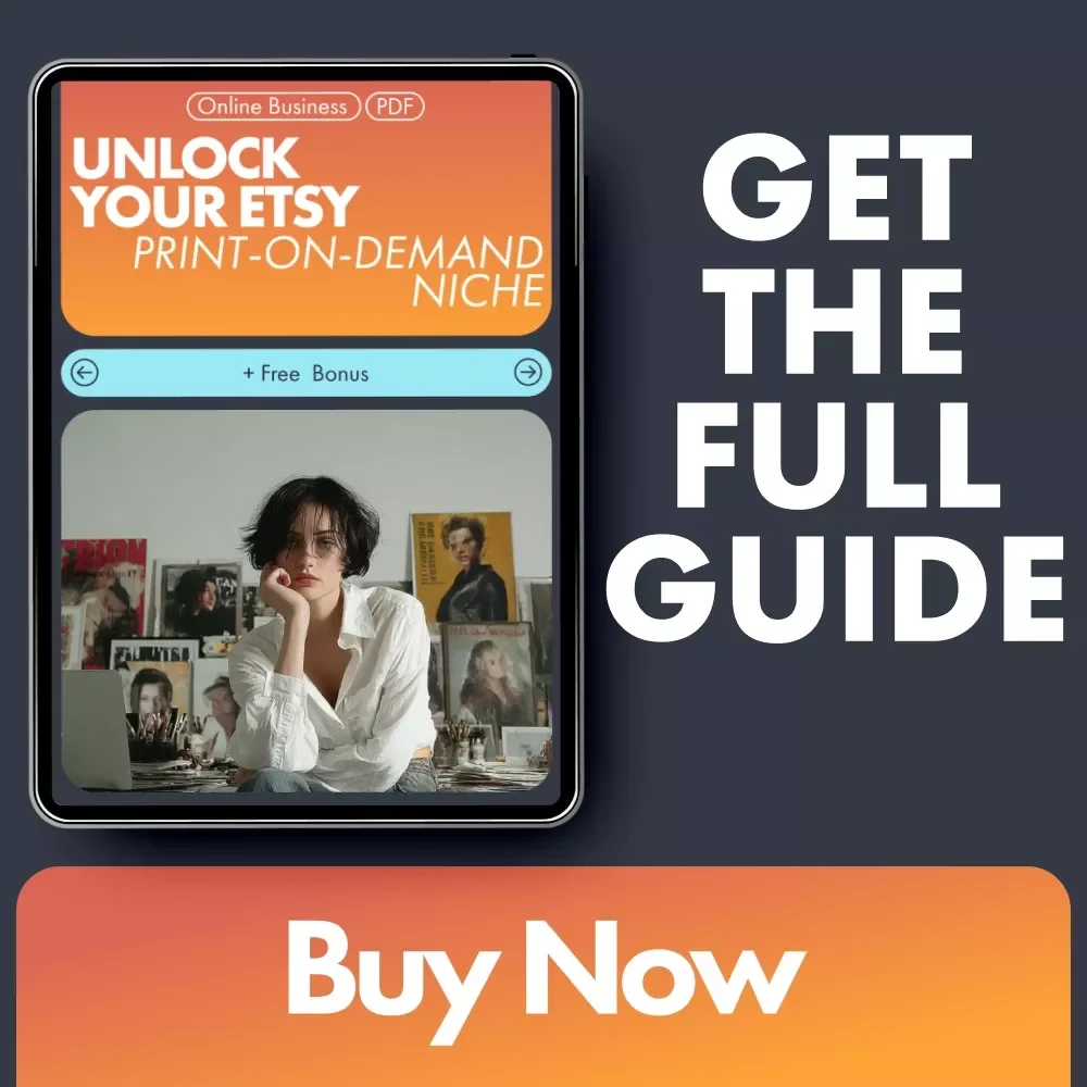 Unlock Your Etsy Print-On-Demand Niche – The Ultimate how to find a print on demand niche on etsy eBook for Beginners & Sellers Ready to Grow