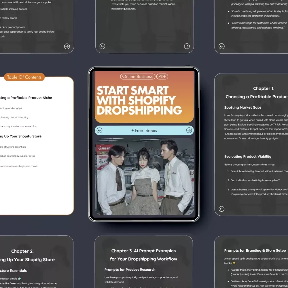 Start Smart With Shopify Dropshipping | How to Start a Dropshipping Store on Shopify | Digital Guide for Beginners & Aspiring Entrepreneurs