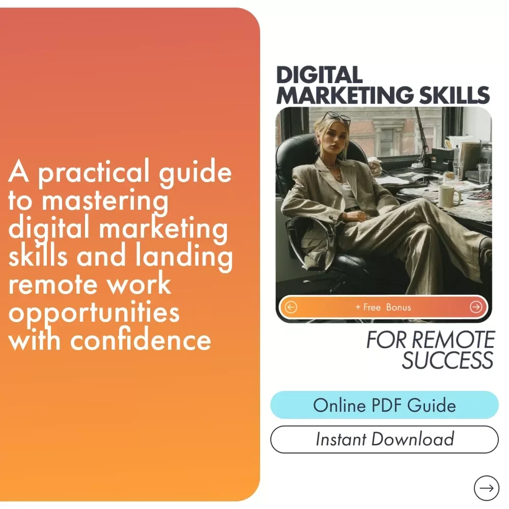 Digital Marketing Skills for Remote Success Ebook | Remote Career Guide & AI Marketing Strategies