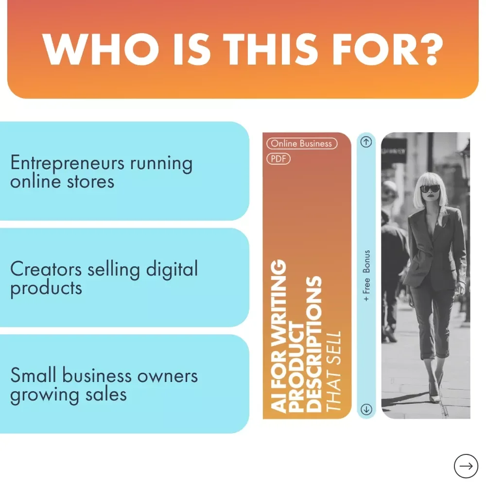AI for Writing Product Descriptions That Sell | Digital Checklist for Shop Owners, Creators, and Entrepreneurs | Learn how to use ai for writing product descriptions that convert
