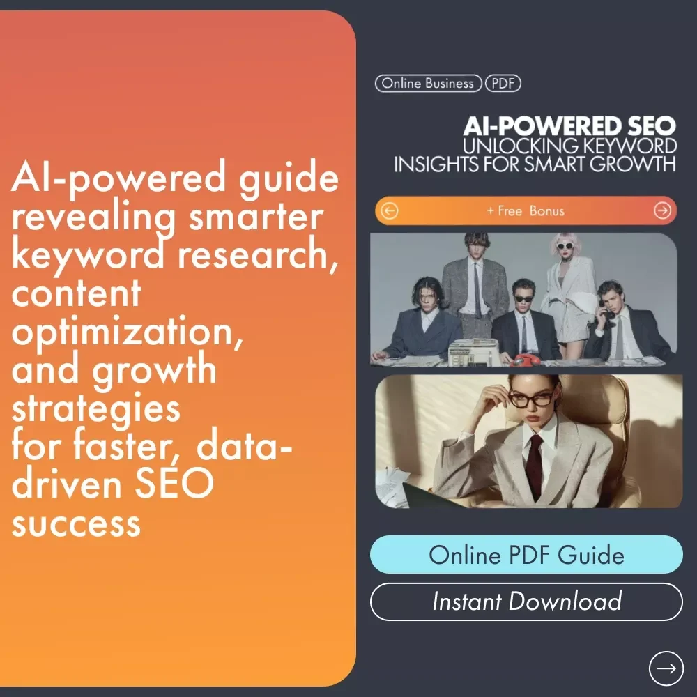 AI-Powered SEO: Unlocking Keyword Insights for Smart Growth – Etsy Digital Download Guide for ai for keyword research and seo Success, SEO Strategy Planner, Keyword Optimization eBook