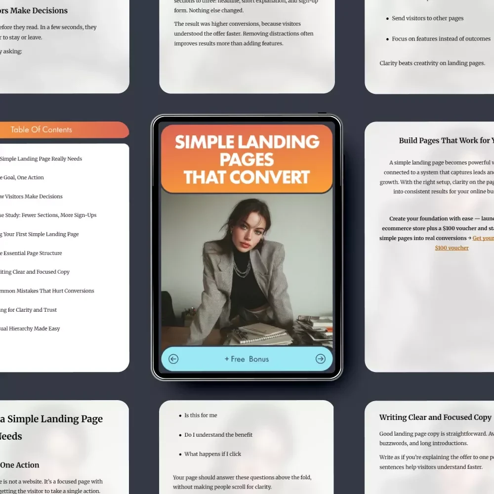 Simple Landing Pages That Convert: A Step-by-Step Guide on How to Create a Simple Landing Page That Drives Results