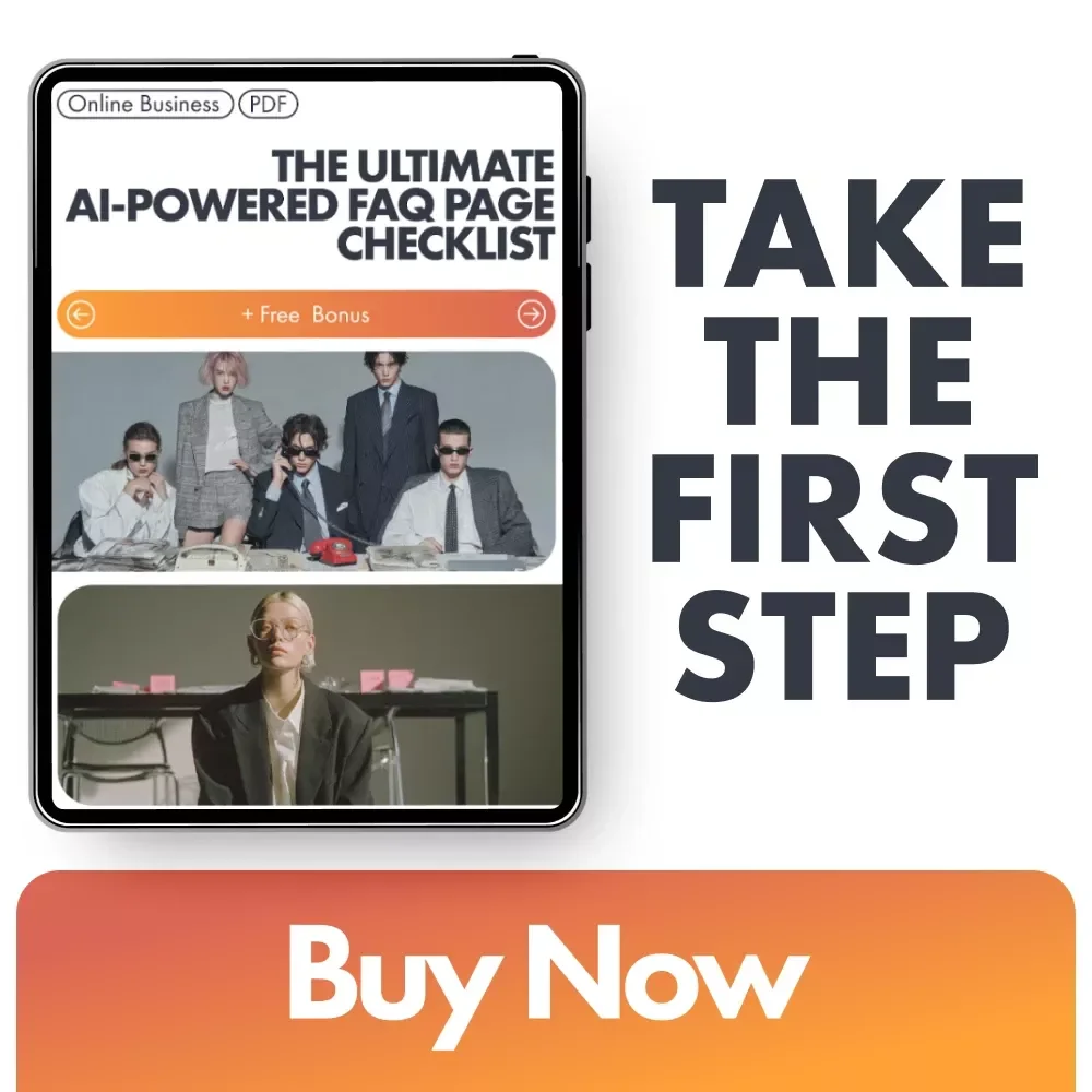The Ultimate AI-Powered FAQ Page Checklist | SEO-Friendly Digital Download | Website Copywriting Toolkit for Entrepreneurs & Creators
