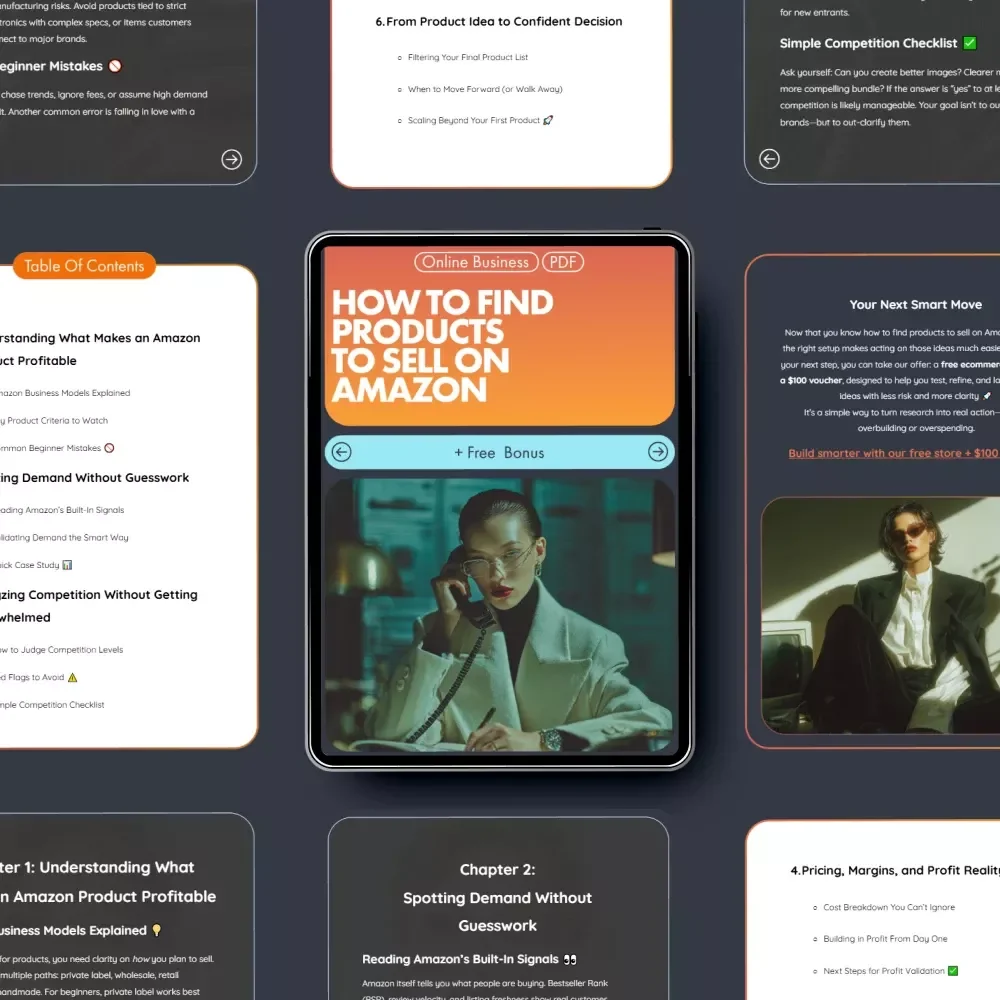 How to Find Products to Sell on Amazon Ebook | Beginner-Friendly Amazon Product Research Guide for Finding Profitable Ideas | Digital Download for New Sellers