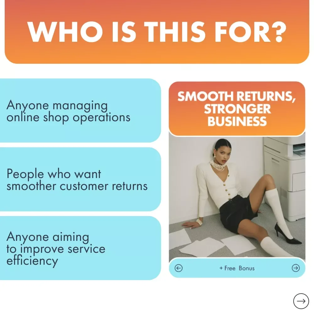 Smooth Returns, Stronger Business – Dropshipping Checklist for How to Handle Dropshipping Returns and Refunds, Ecommerce Refund Policy Guide, Instant Download