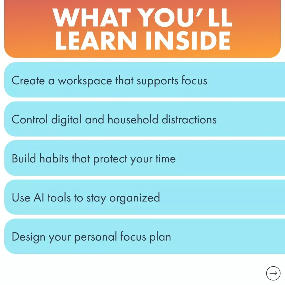 Mastering Productivity at Home in a World Full of Distractions | How to Avoid Distractions at Home | Digital Guide for Remote Workers, Creators & Entrepreneurs