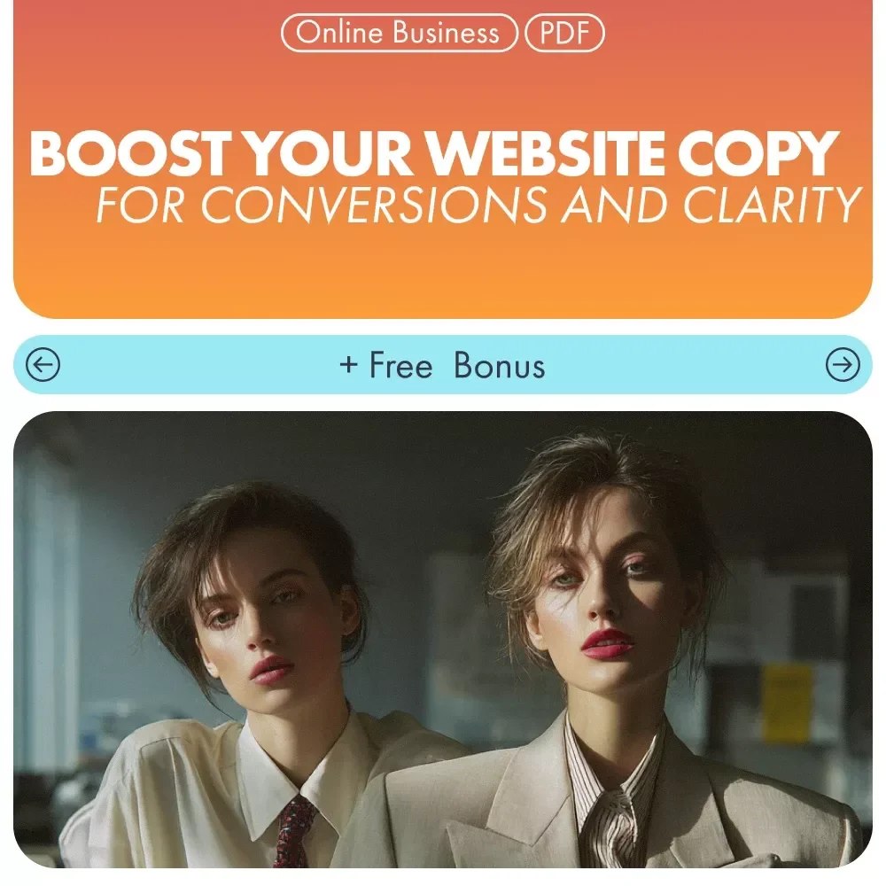 Boost Your Website Copy for Conversions and Clarity | High-Converting Website Copywriting Ebook | Digital Download for Small Businesses & Creators