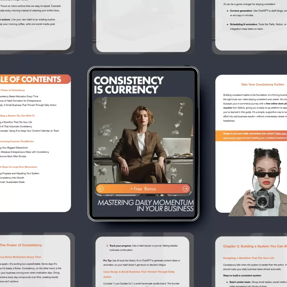 Consistency is Currency: Mastering Daily Momentum in Your Business - A Guide to Staying Consistent with Your Business