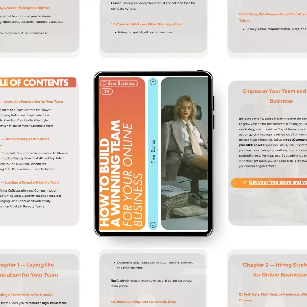 How to Build a Winning Team for Your Online Business - eBook Guide for Entrepreneurs