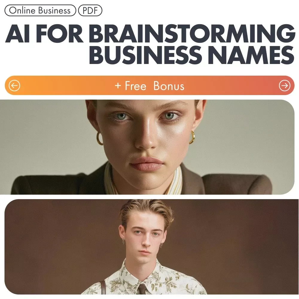 AI for Brainstorming Business Names – Printable Checklist & Brand Naming Guide for Entrepreneurs | Small Business Branding | ai for brainstorming business names