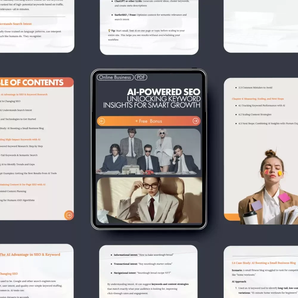 AI-Powered SEO: Unlocking Keyword Insights for Smart Growth – Etsy Digital Download Guide for ai for keyword research and seo Success, SEO Strategy Planner, Keyword Optimization eBook