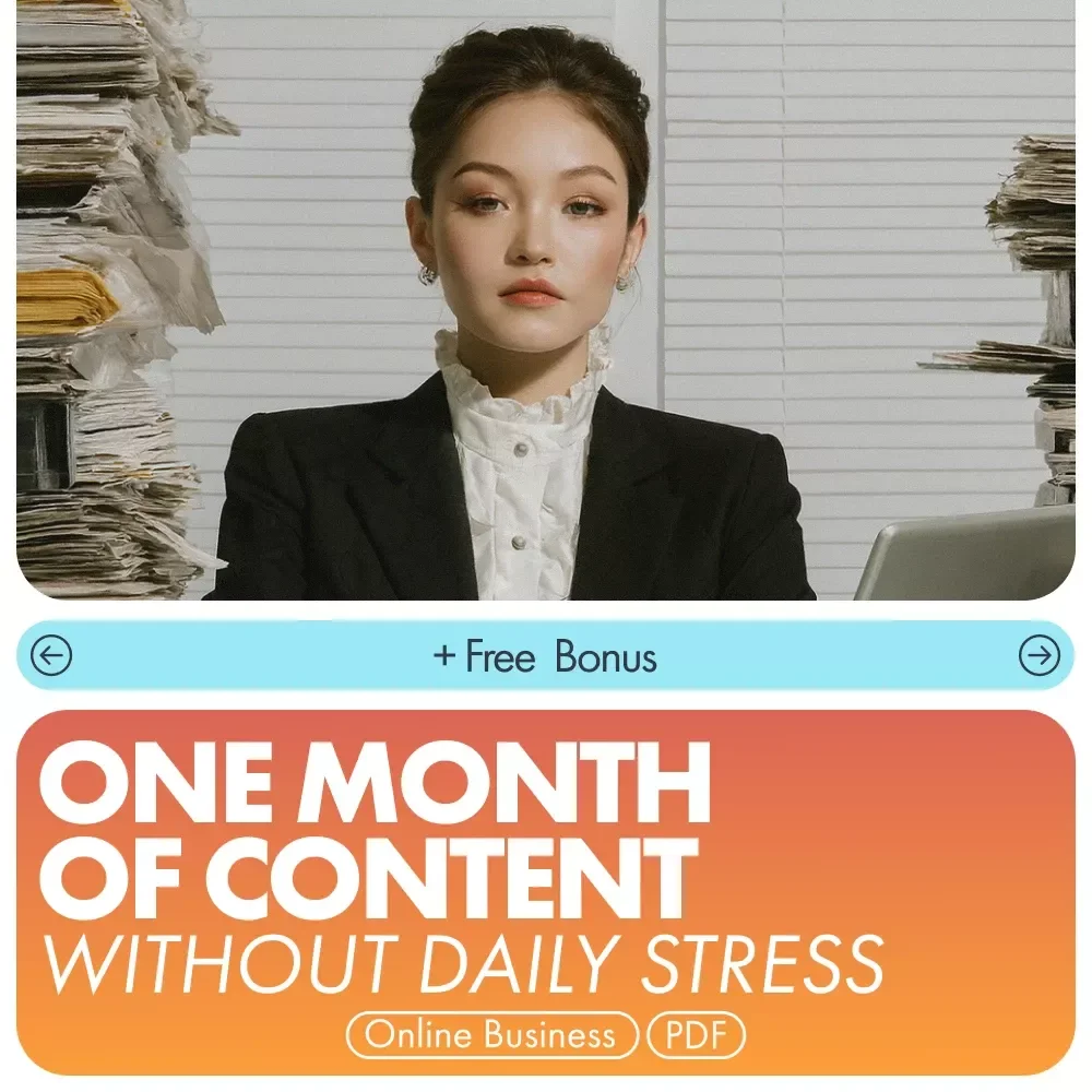One Month of Content Without Daily Stress: A Simple Guide to Planning Consistent, Stress-Free Social Media Content