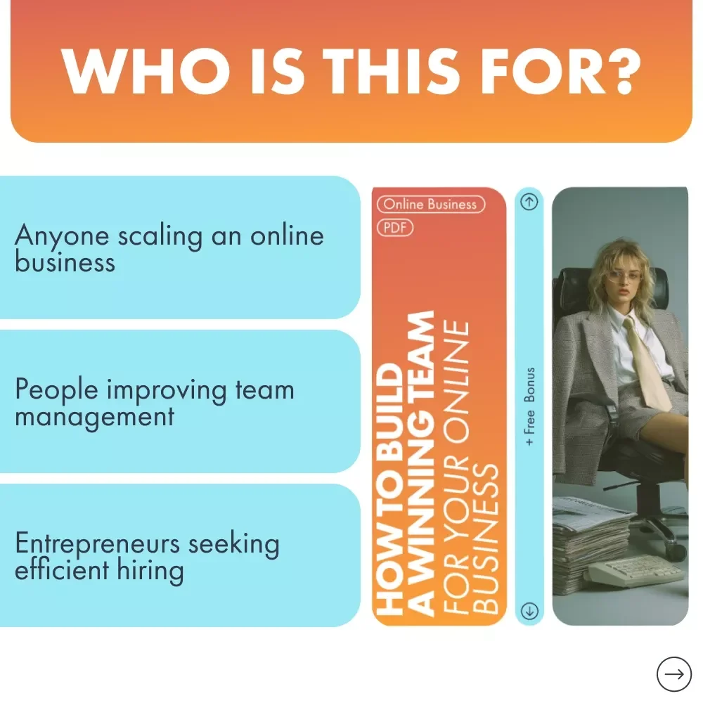How to Build a Winning Team for Your Online Business - eBook Guide for Entrepreneurs