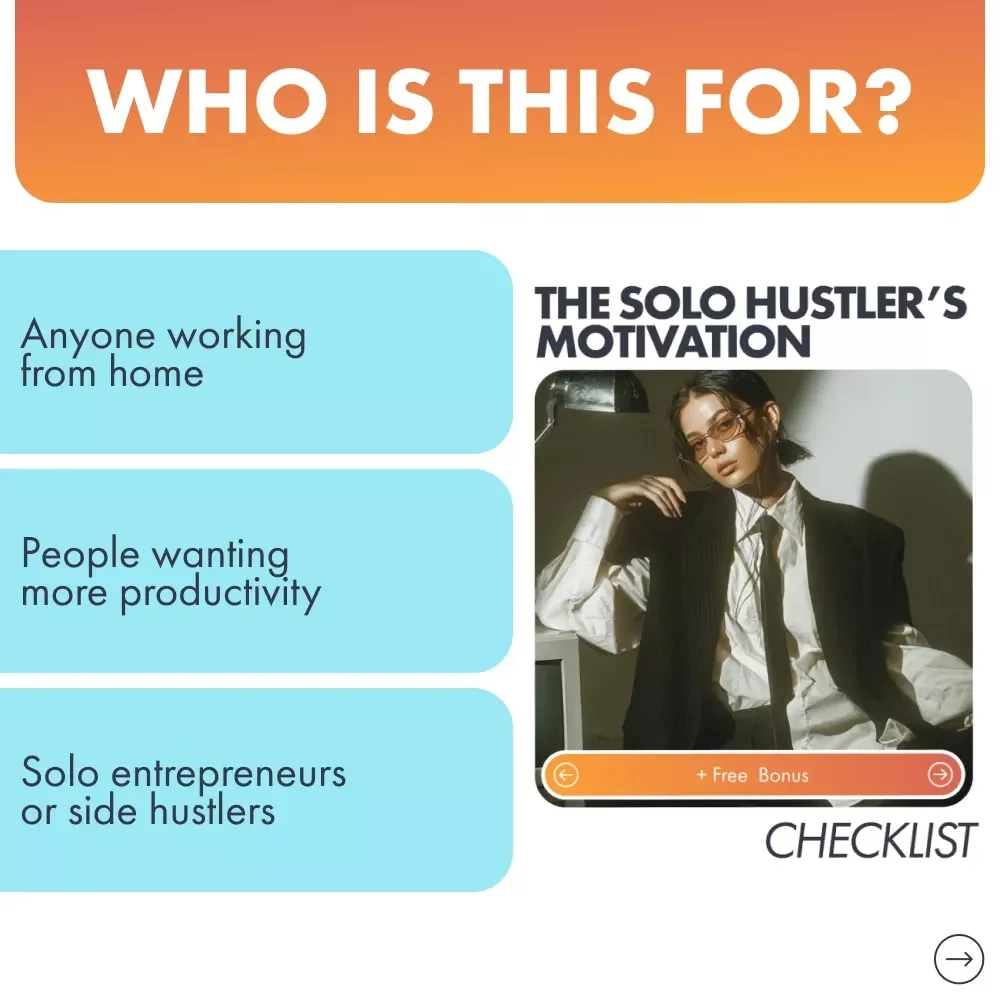 The Solo Hustler’s Motivation Checklist - Boost Your Productivity Working Alone at Home