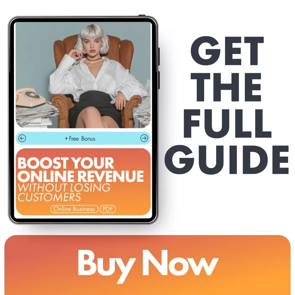 Boost Your Online Revenue Without Losing Customers | Ebook for Entrepreneurs | Conversion Strategy Playbook
