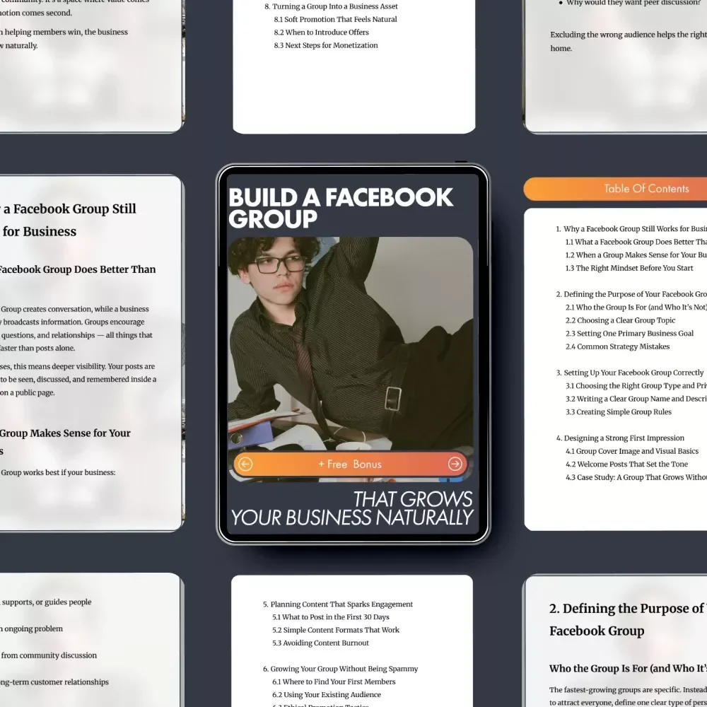Build a Facebook Group That Grows Your Business Naturally - The Ultimate Guide to Facebook Group Marketing for Entrepreneurs