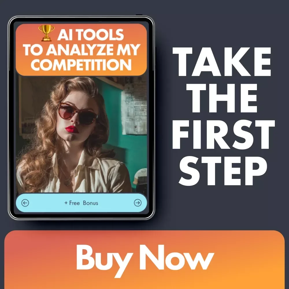AI Tools to Analyze My Competition Checklist | Competitive Research eBook | Digital Download for Market Analysis & Strategy