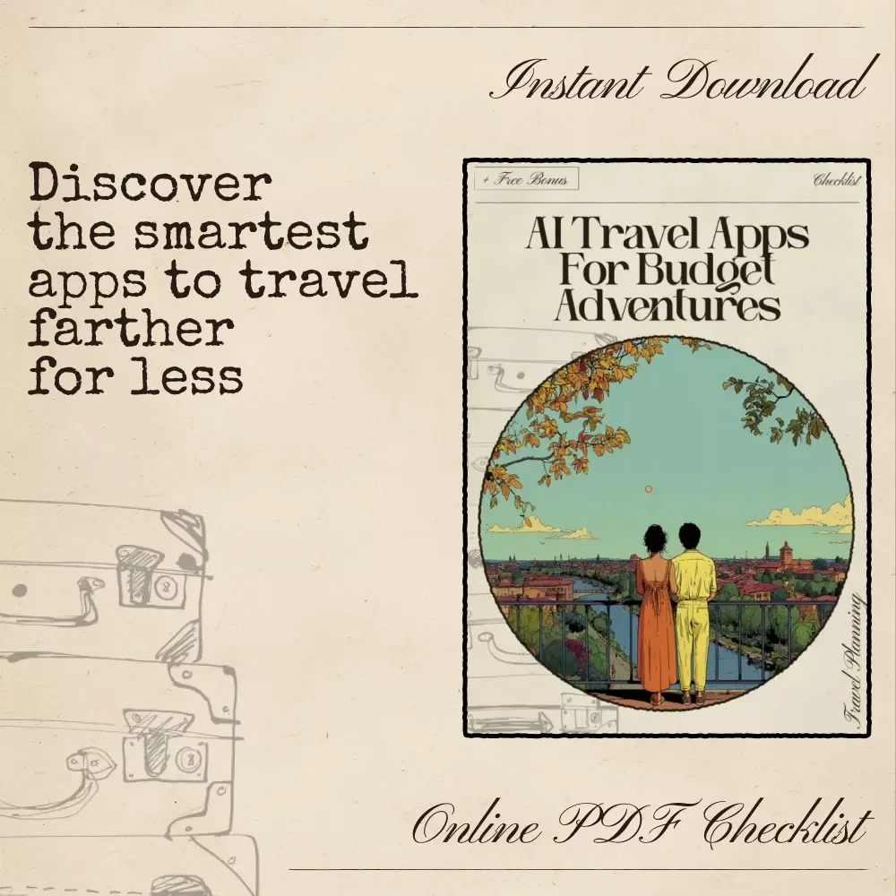 AI Travel Apps for Budget Adventures – Digital Travel Checklist | Smart Tools for Affordable Trips | Instant Download for Money-Saving Explorers | ai to find budget friendly travel apps